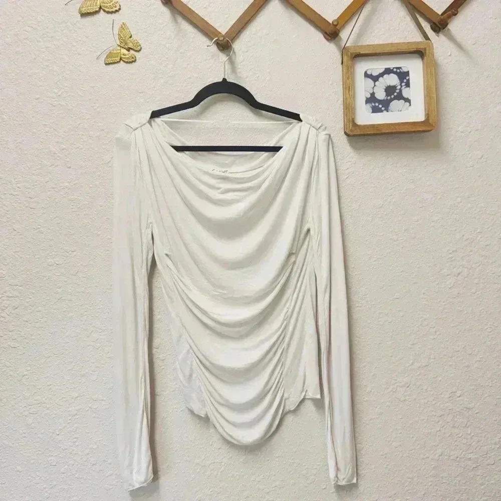 NWOT Free People Intimately Night We Met Long-sleeve in Color Sea Salt Size: M